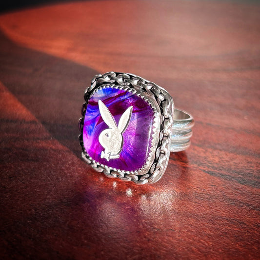 Purple Bunny Ring