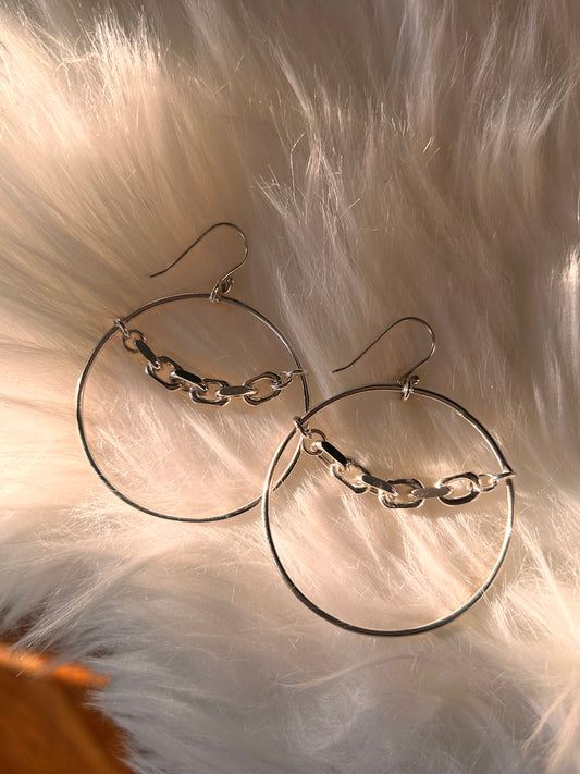 Heavy Metal Chain Hoops
