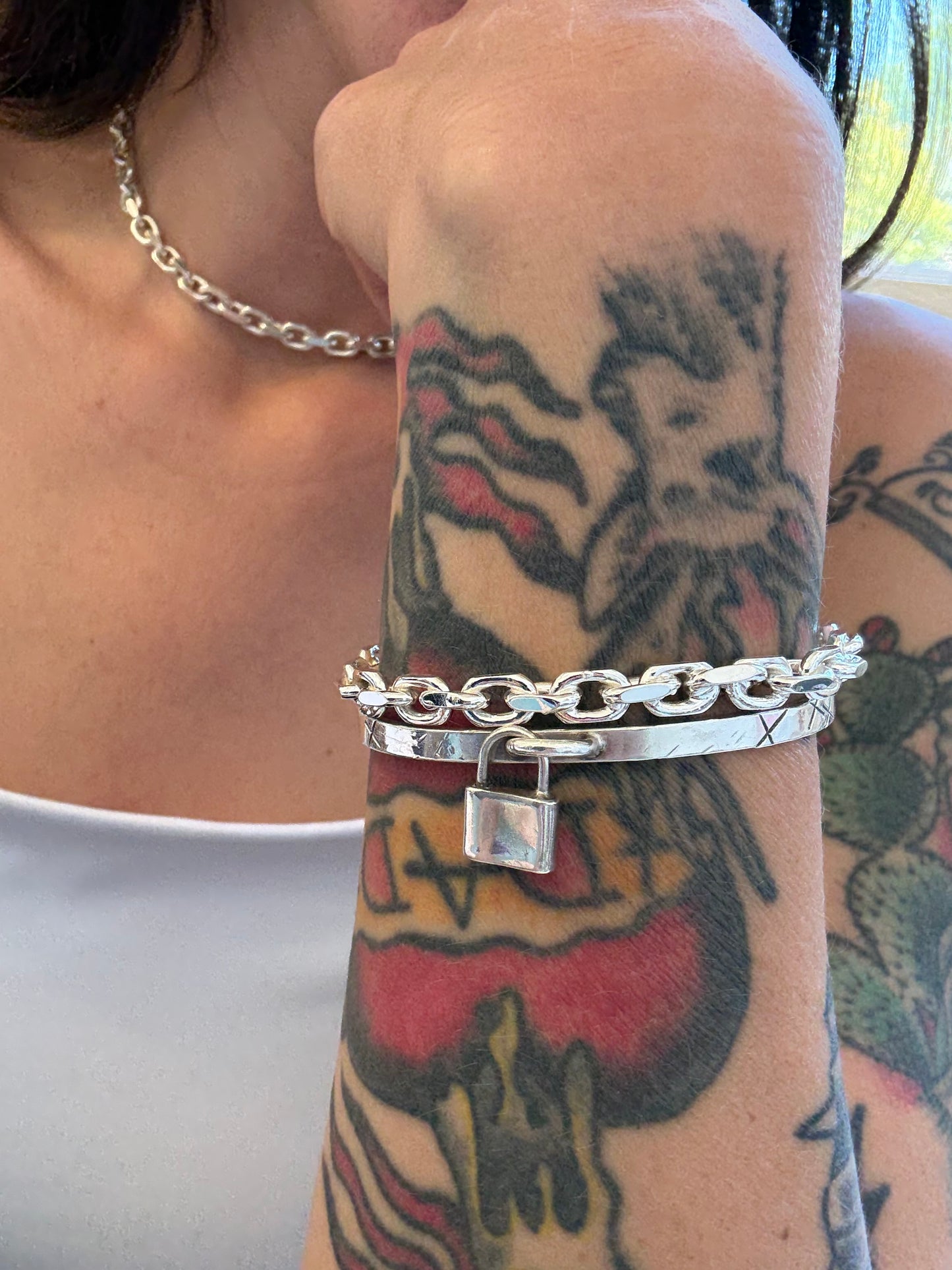 Heavy Metal Chain Cuff