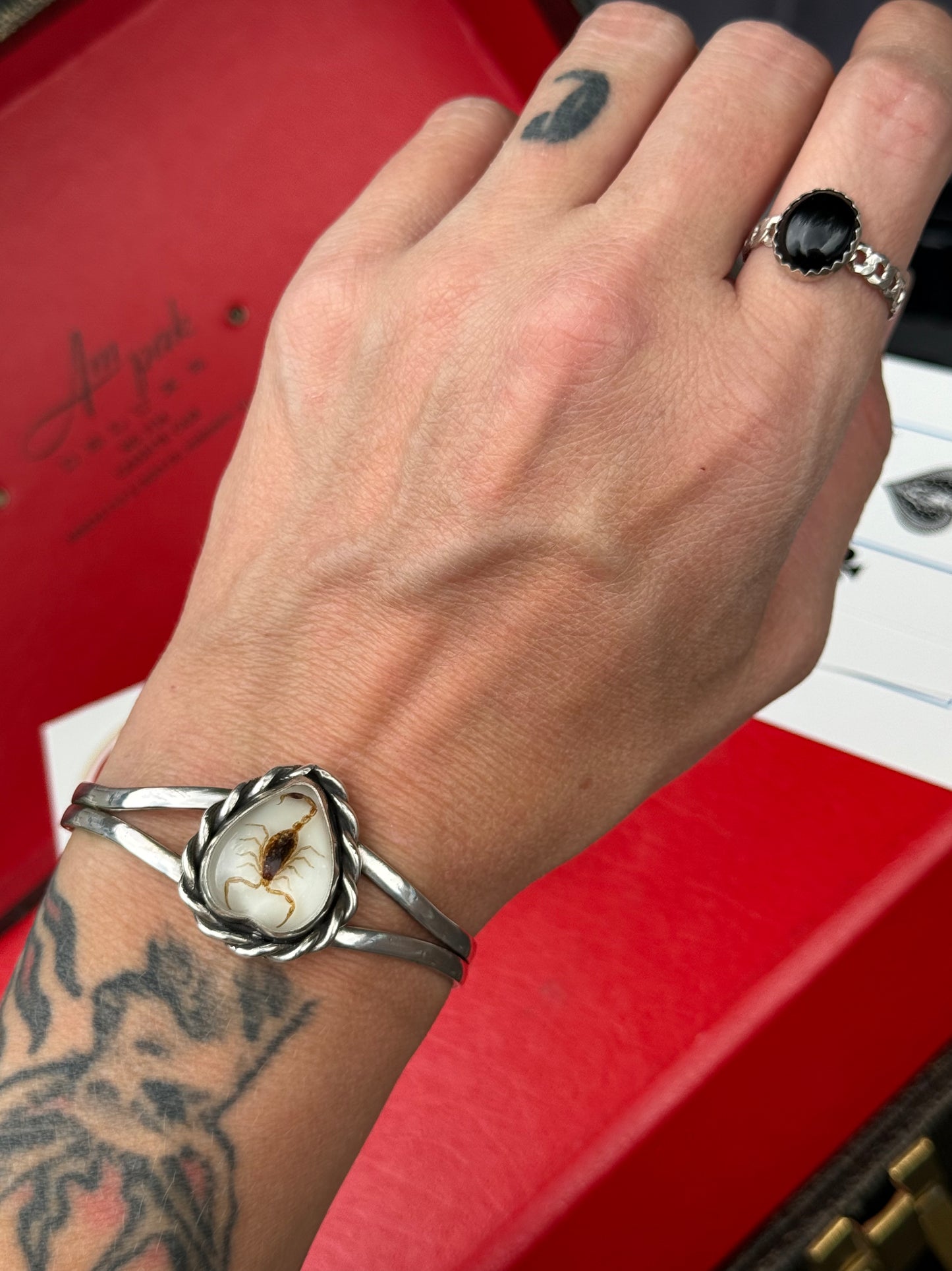 White Scorpion cuff