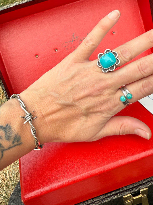 Turquoise Blossom ring
