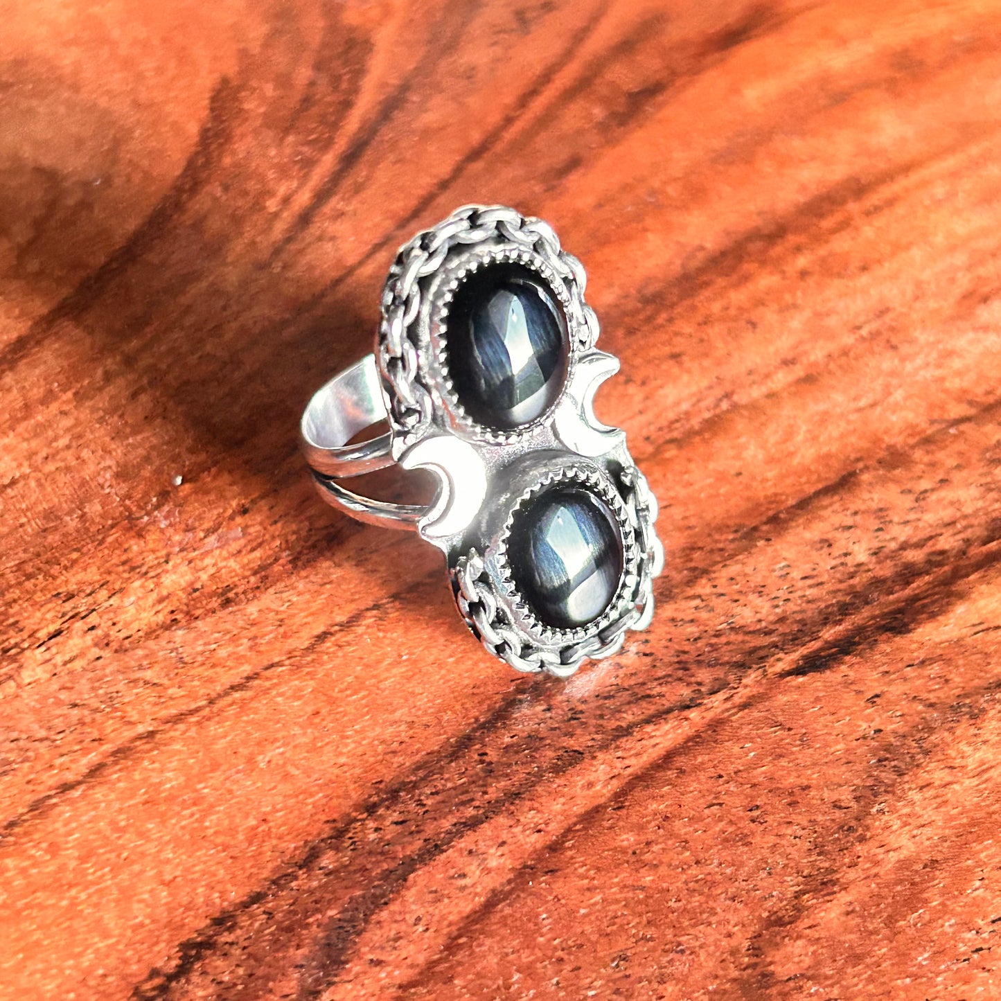 Metal Moon Mama Ring