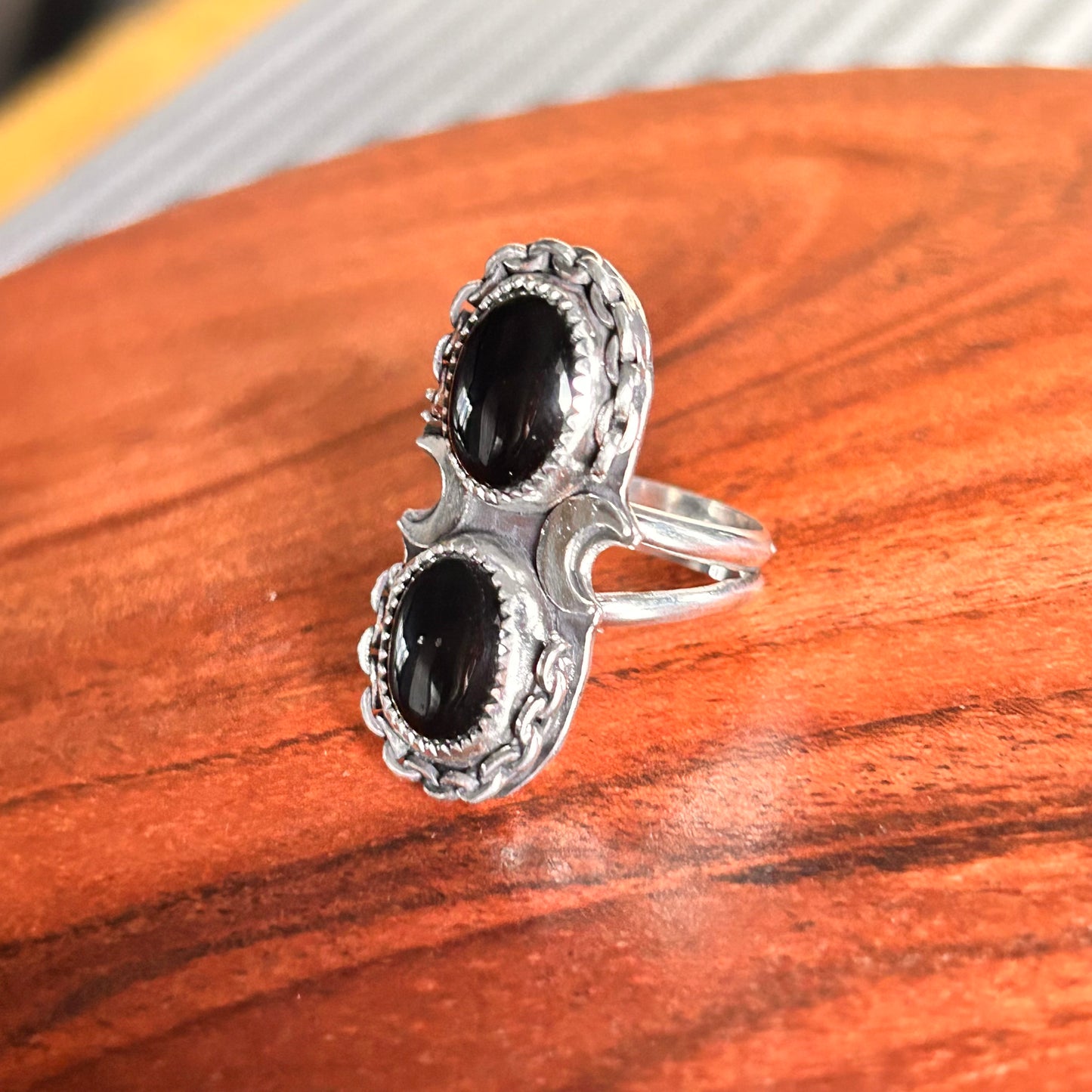 Metal Moon Mama Ring