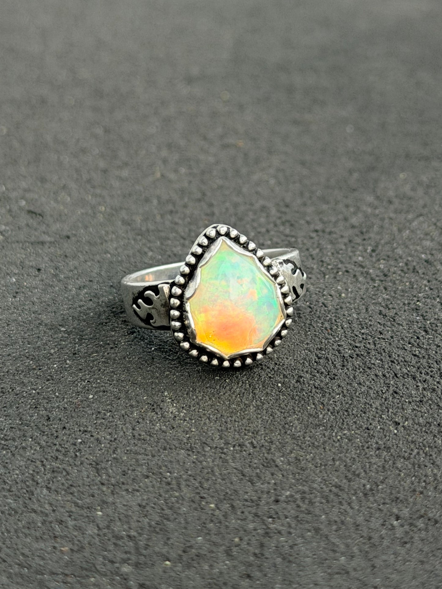 Flaming Opal ring