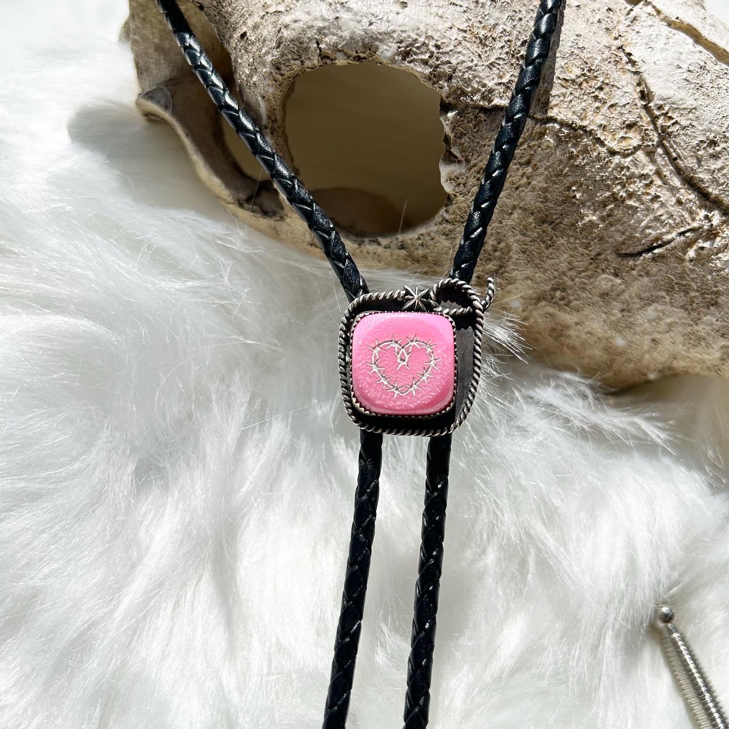 Barbed Heart Bolo tie