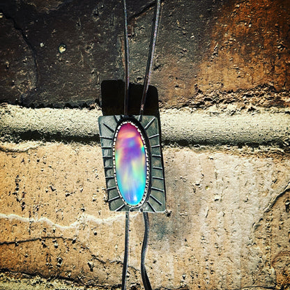 Aurora Opal Fancy bolo tie