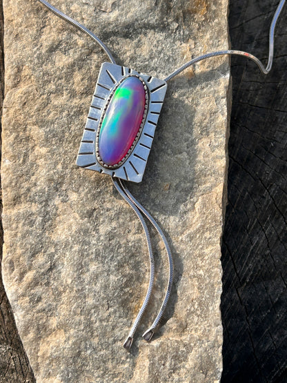 Aurora Opal Fancy bolo tie