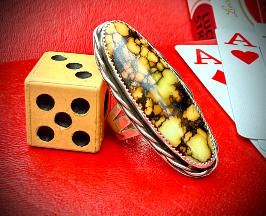 Giraffe Turquoise statement ring