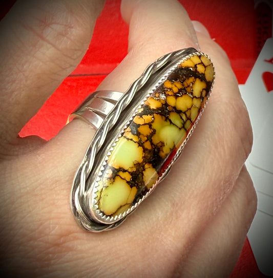 Giraffe Turquoise statement ring