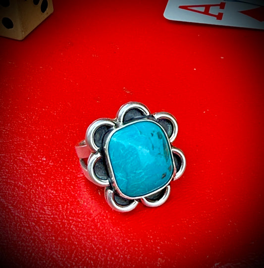 Turquoise Blossom ring