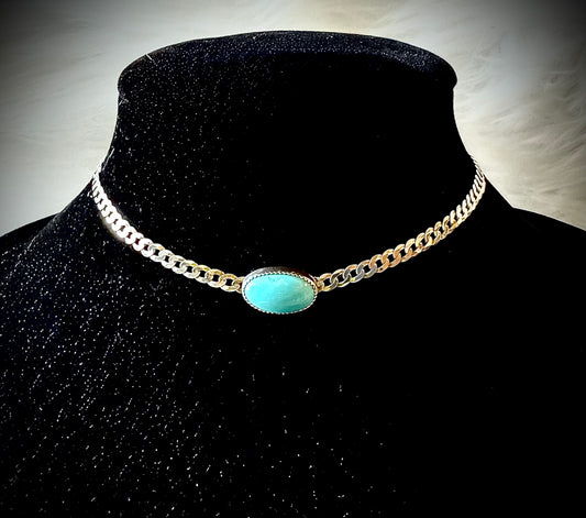 Kingman Turquoise choker