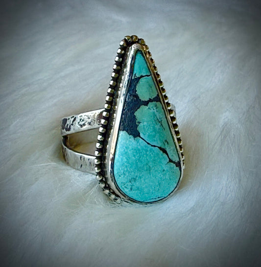 Teardrop Turquoise ring