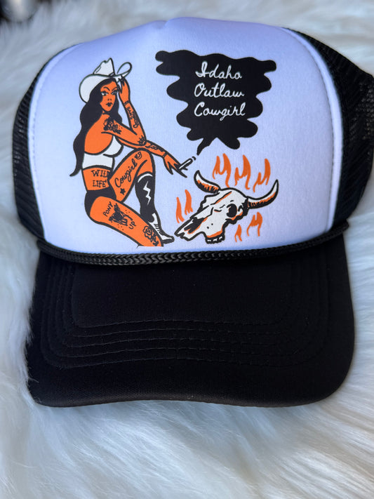 Idaho Outlaw Cowgirl Trucker Hat
