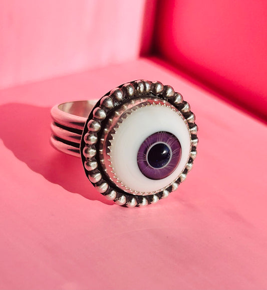 Amethyst Eyes Ring