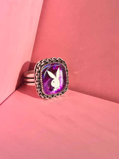 Purple Bunny Ring