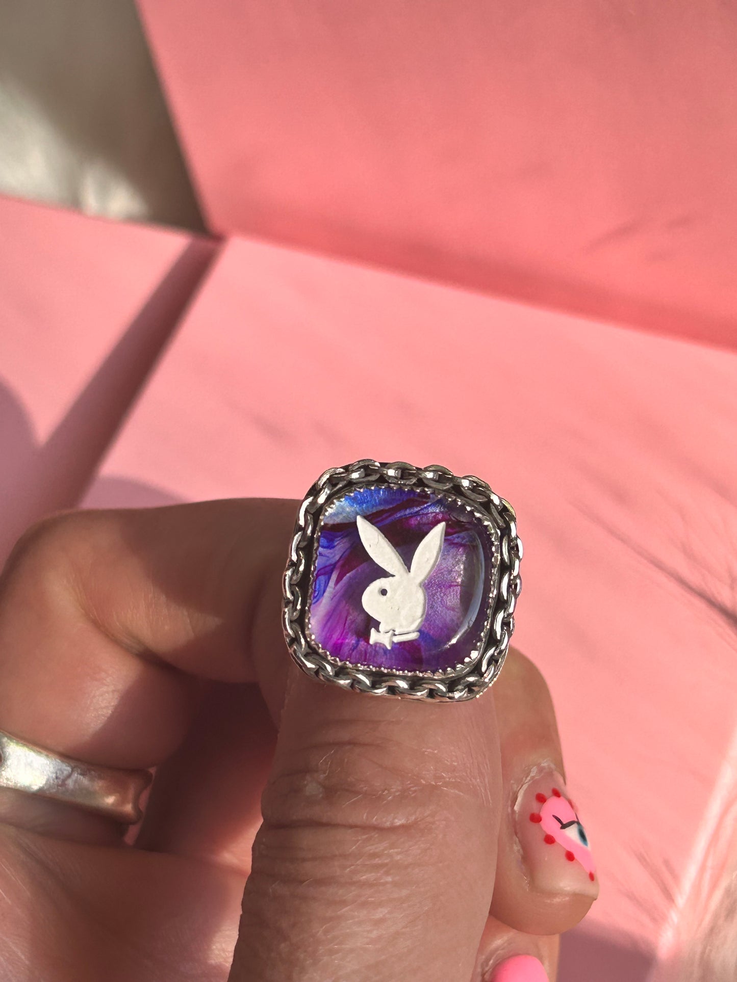 Purple Bunny Ring