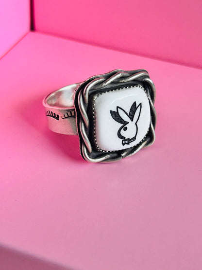 Masculine Bunny Dice Ring