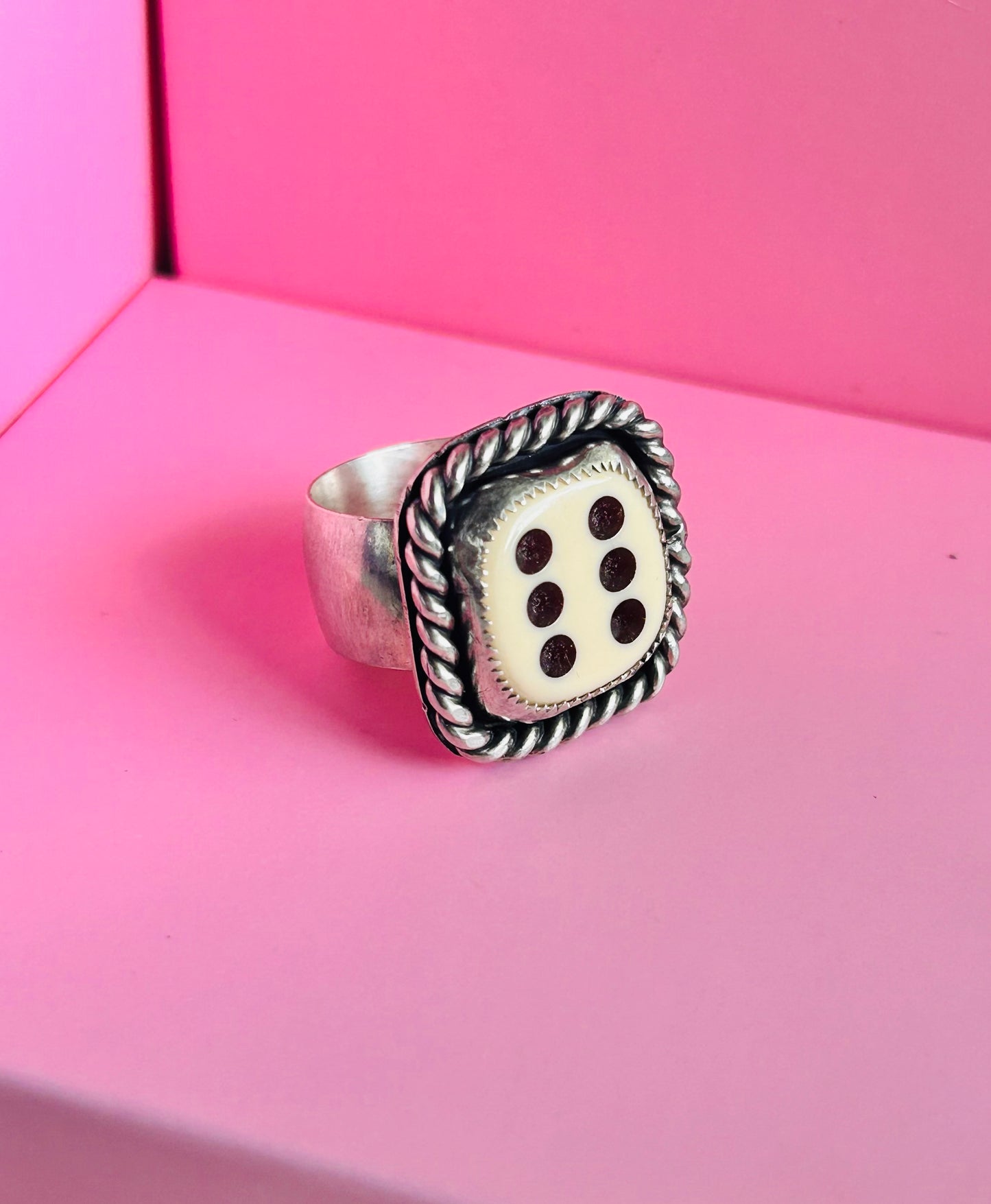 Ivory Dice ring