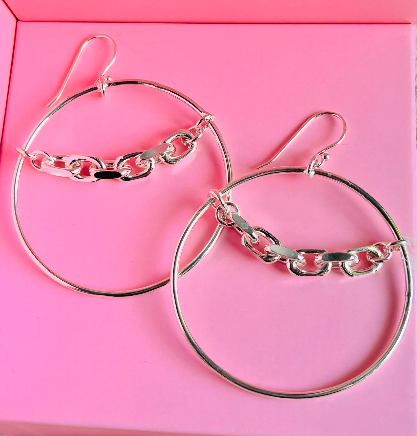 Heavy Metal Chain Hoops