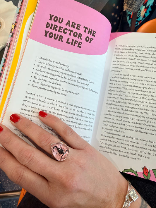 Pink Lady Scorpio ring