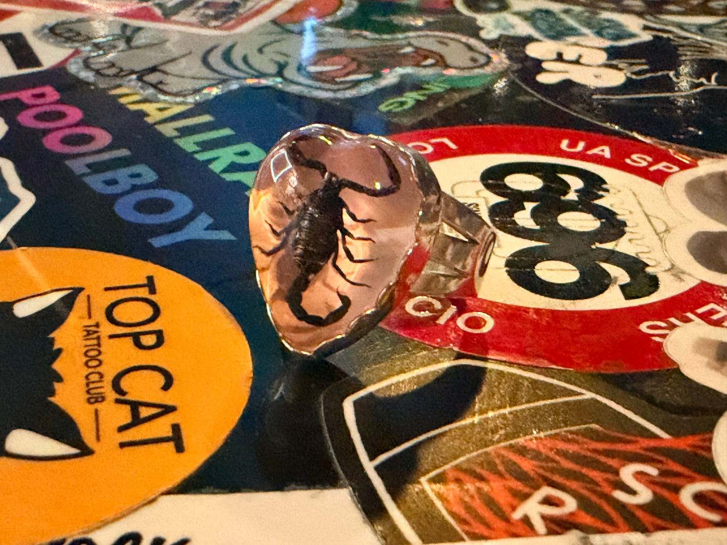 Pink Lady Scorpio ring