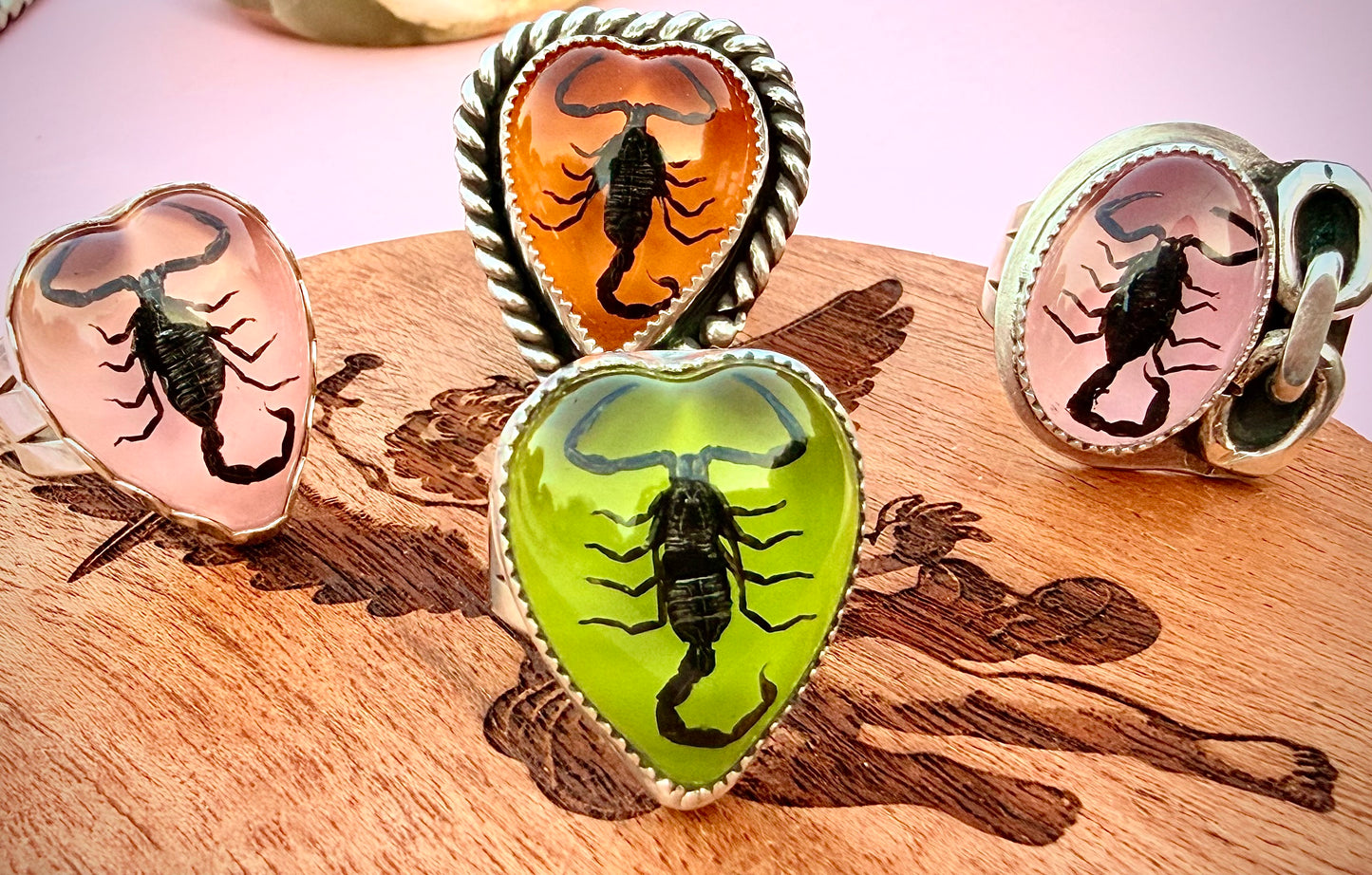 Pink Lady Scorpio ring