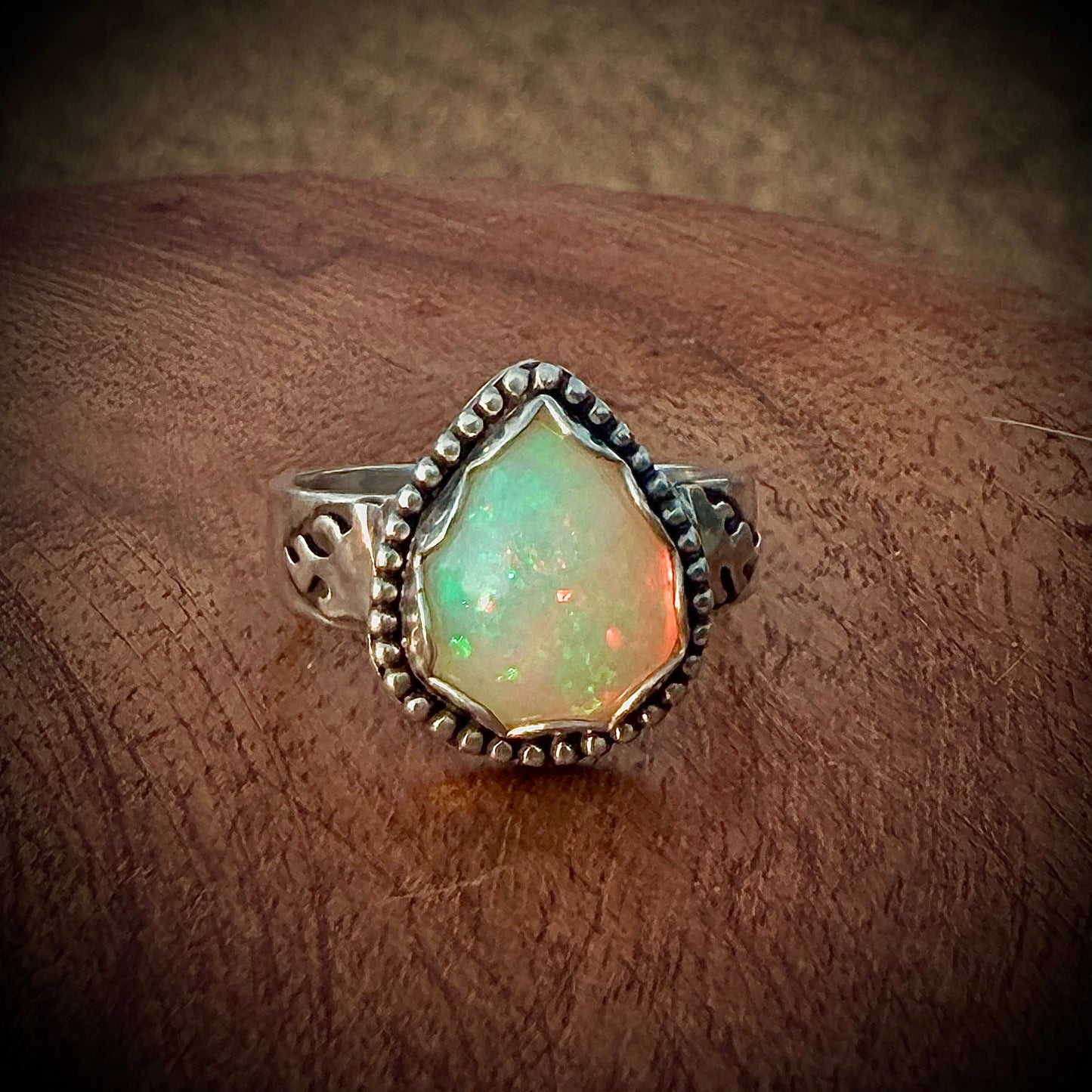 Flaming Opal ring