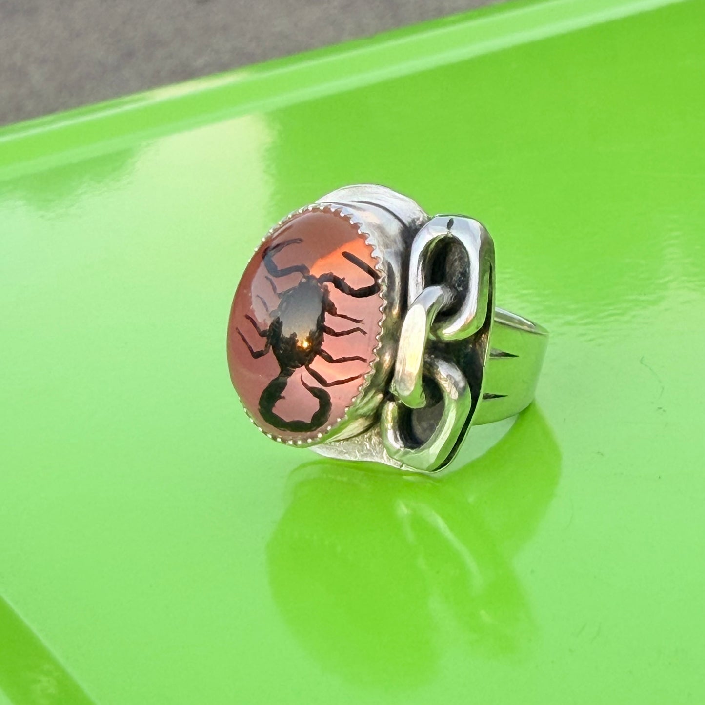 Chained Scorpio ring